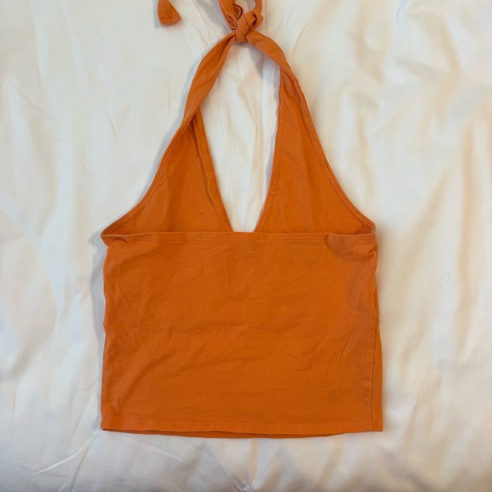 Hollister Tangerine Halter Tank Top - Picture 2 of 3